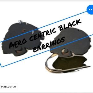 Black afro centric earrings